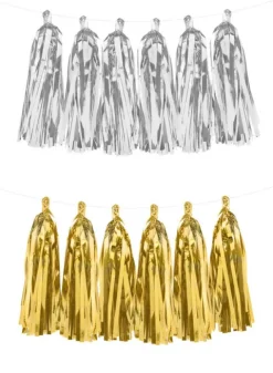 Girlanda frędzle Złote / Srebrne SYLWESTER party 30 x 150 cm