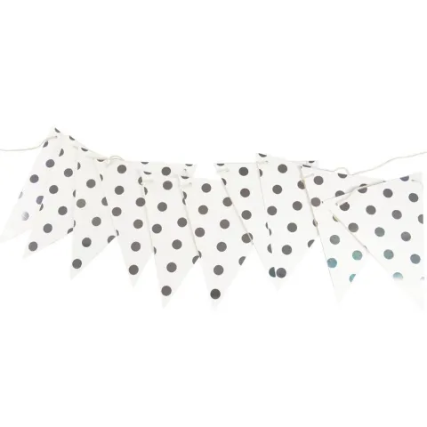 Girlanda papierowa flagi Glamour złota lub srebrna 300 cm