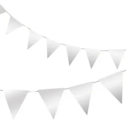 Girlanda papierowa flagi Glamour złota lub srebrna 300 cm