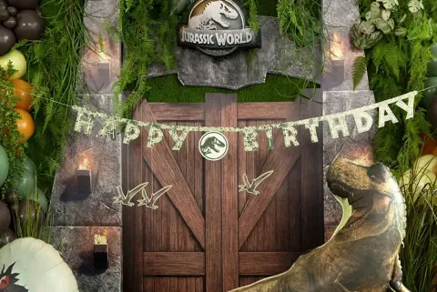 Girlanda Baner Happy Birthday Jurassic World 45x165 cm