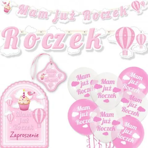 Girlanda baner MAM JUŻ ROCZEK 183 cm