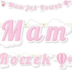 Girlanda baner MAM JUŻ ROCZEK 183 cm