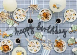Girlanda baner urodzinowy POJAZDY BUDOWY Happy Birthday 2m