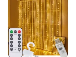 Girlanda lampki Świąteczne kurtyna 300 LED 3x3m