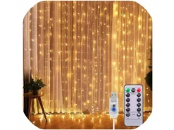 Girlanda lampki Świąteczne kurtyna 300 LED 3x3m
