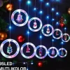 Girlanda lampki Świąteczne kurtyna 95 led multikolor 3 m