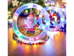 Girlanda lampki Świąteczne kurtyna 95 led multikolor 3 m