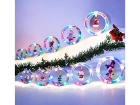 Girlanda lampki Świąteczne kurtyna 95 led multikolor 3 m