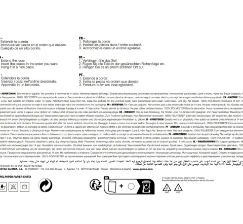 Girlanda papierowa Szkoła Magii 300 cm (Harry Potter)