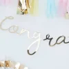 Girlanda papierowa złota Congatulations gratulacje 1,5m