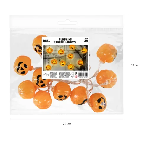 Girlanda świetlna LED dynie halloween 200 cm