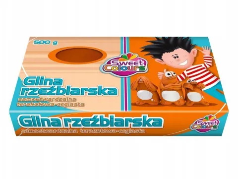 Glina rzeźbiarska samoutwardzalna 500g TERAKOTOWO CEGLASTA OTOCKI