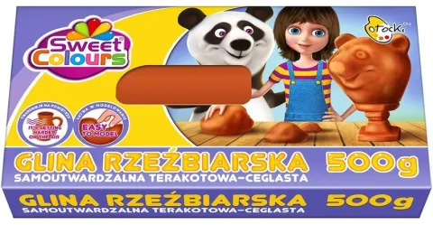 Glina rzeźbiarska samoutwardzalna 500g TERAKOTOWO CEGLASTA OTOCKI