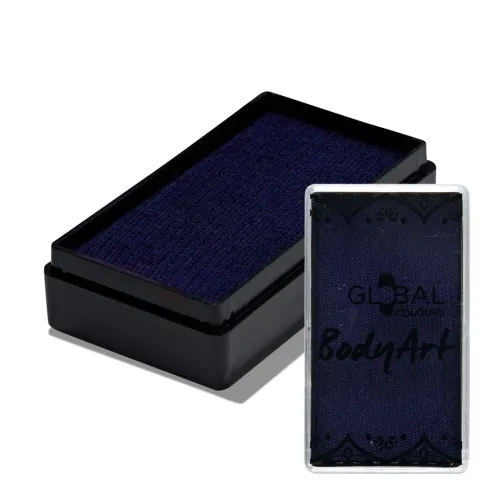 Global Colours farba do twarzy i ciała prostokątna 20g Dark Blue