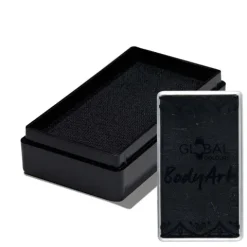 Global Colours farba do twarzy i ciała prostokątna 20g Strong Black