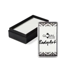 Global Colours farba do twarzy i ciała prostokątna 20g White