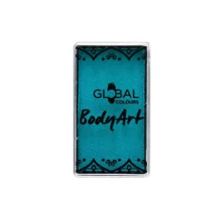 Global Colours farba do twarzy i ciała prostokątna 20g Teal