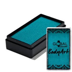 Global Colours farba do twarzy i ciała prostokątna 20g Teal