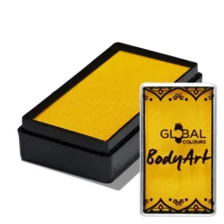 Global Colours farba do twarzy i ciała prostokątna 20g Yellow