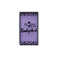 Global Colours farba do twarzy i ciała prostokątna 20g Lilac