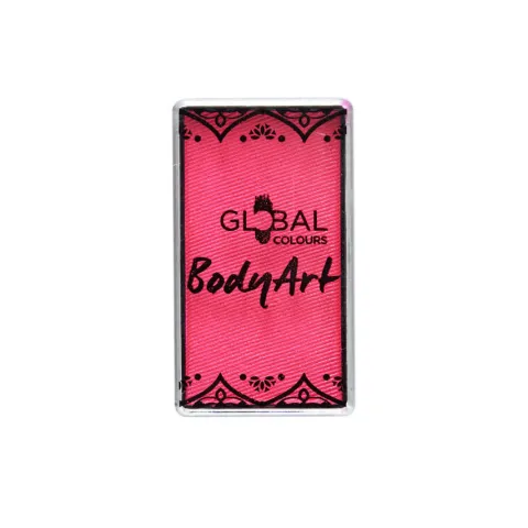 Global Colours farba do twarzy i ciała prostokątna 20g UV Neon Magenta