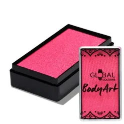 Global Colours farba do twarzy i ciała prostokątna 20g UV Neon Magenta