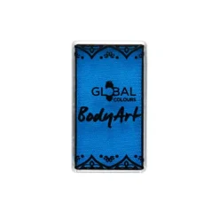 Global Colours farba do twarzy i ciała prostokątna 20g UV Neon Blue
