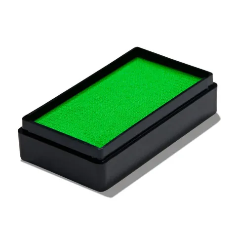 Global Colours farba do twarzy i ciała prostokątna 20g UV Neon Green