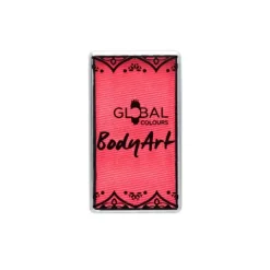 Global Colours farba do twarzy i ciała prostokątna 20g UV Neon Pink