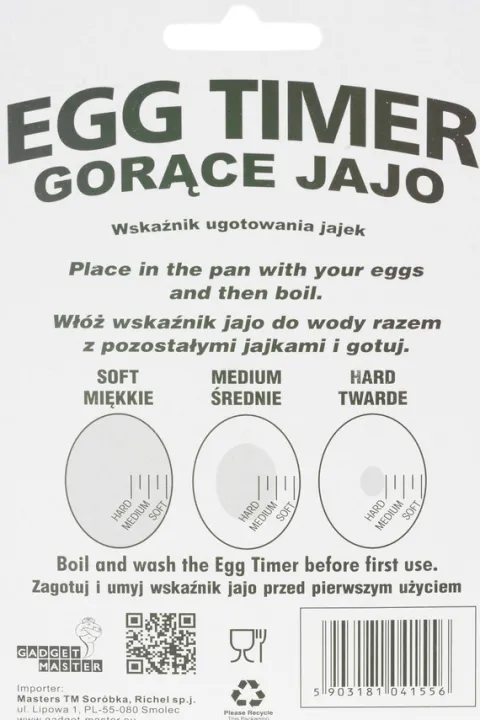 Gorące jajo - minutnik do gotowania jajek