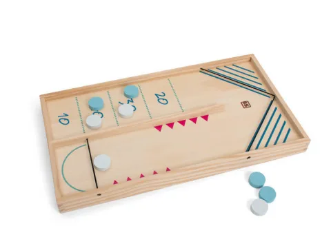 Gra Drewniana Zręcznościowa Fliper Hokej XL 2w1 BS Toys