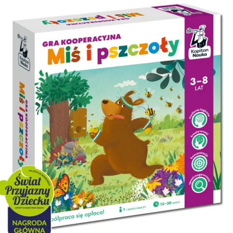 Gra Kooperacyjna Miś i pszczoły 3-8 lat