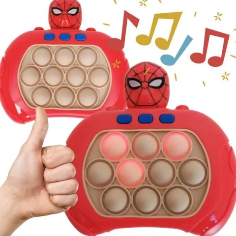 Gra POPIT Pop It Elektroniczna zręcznościowa Spiderman