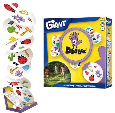 Gra rodzinna towarzyska Dobble Giant Gigant plenerowa