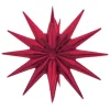 Gwiazda 3D balon foliowy CZERWONA 50 cm