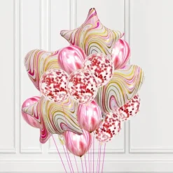 Gwiazdka balon foliowy MOZAIKA 18''