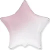 Gwiazdka ombre jasnoróżowy balon foliowy 18''
