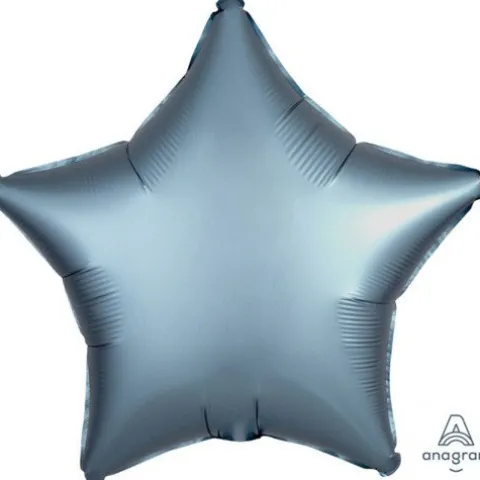 Gwiazdka satynowa balon foliowy Anagram 18'' grafitowa