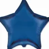 Gwiazdka satynowa matowa balon foliowy 18 cali navy blue