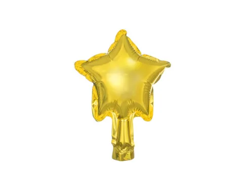 Gwiazdka złota balon foliowy na powietrze 12 cm zestaw 25 szt.