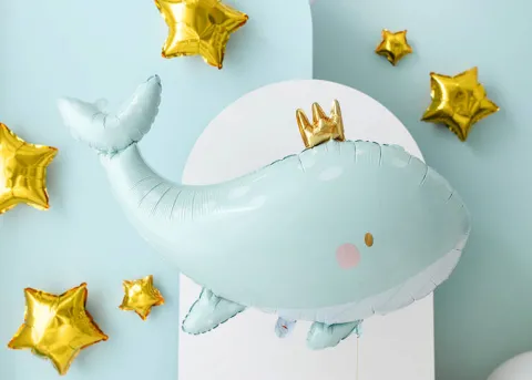 Gwiazdka złota balon foliowy na powietrze 12 cm zestaw 25 szt.