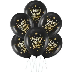 Happy New Year balony Sylwester 12 cali 1 szt.