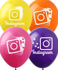 INSTAGRAM balon gumowy z nadrukiem 1 szt. mix