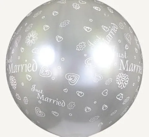 Just Married kula transparentny balon 0,75 m