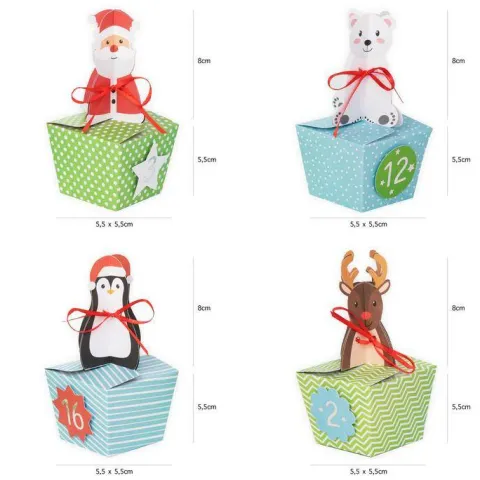 Kalendarz Adwentowy Figurki 24 szt. DIY