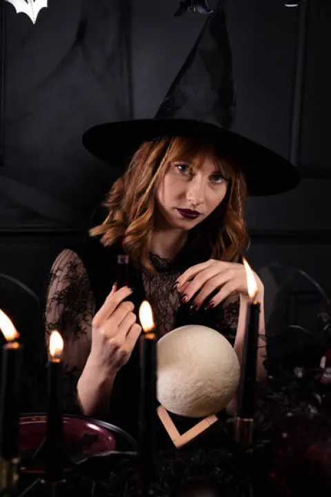Kapelusz Wiedźmy Czarny klasyczny uniwersalny Halloween