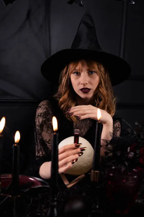 Kapelusz Wiedźmy Czarny klasyczny uniwersalny Halloween