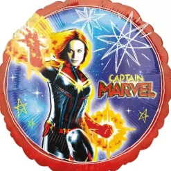 Kapitan MARVEL Avengers okrągły balon foliowy 18 cali