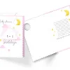 Kartka na BABY SHOWER chmurka różowa