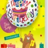 Kartka okolicznościowa Urodzinowa ''Happy Birthday -Dziś Twoje Urodzinki!'' z balonem